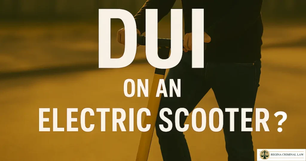 Can you get a DUI on an Electric scooter?