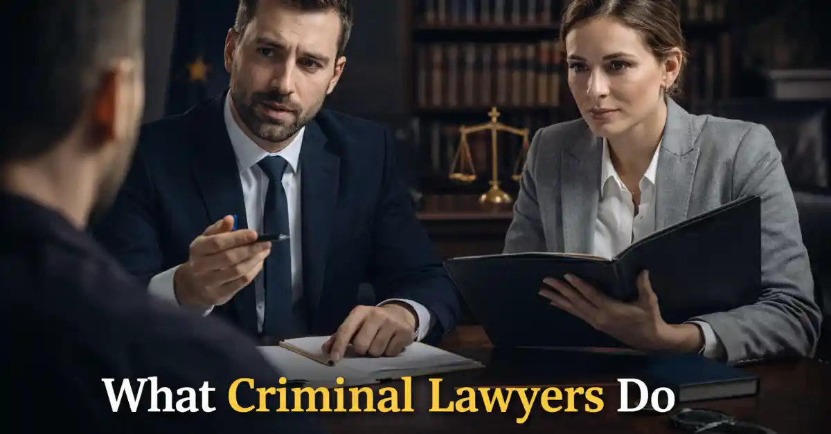 What Criminal Lawyers Do