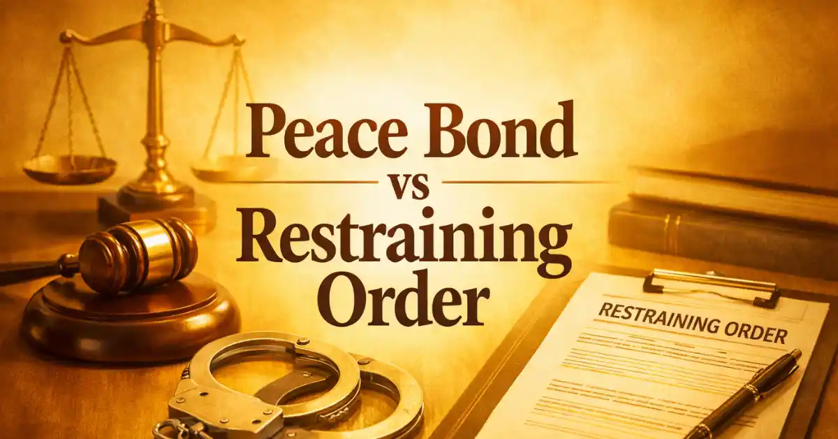 peace bond vs Restraining order